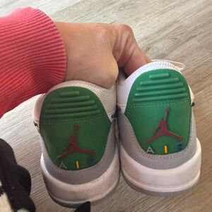 Jordan Kids Sneakers Green and White